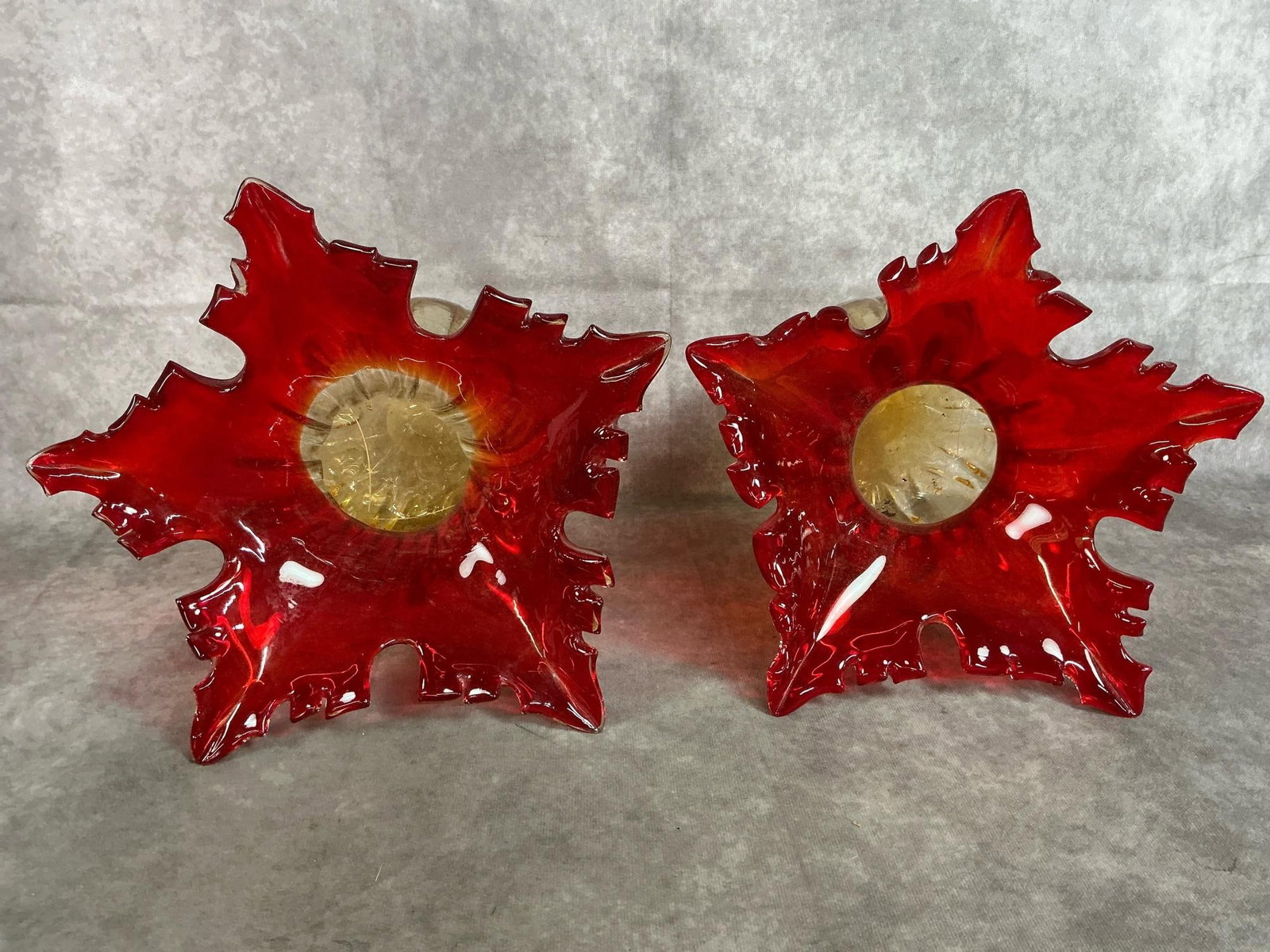 Murano Flame Art Vases - 2