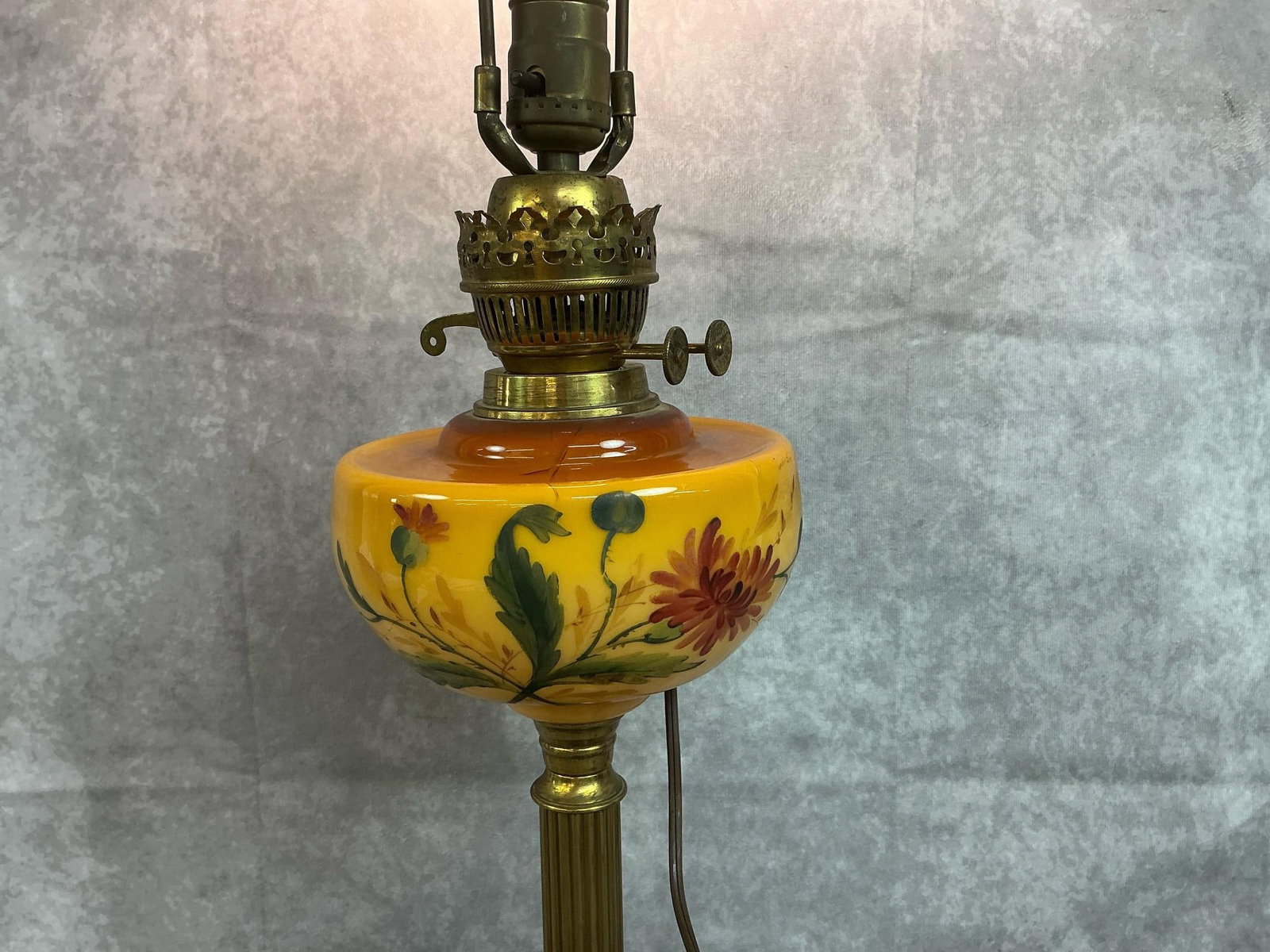 Antique Converted Oil Lamp - 2