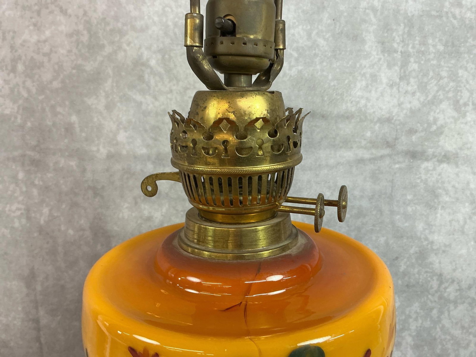 Antique Converted Oil Lamp - 4