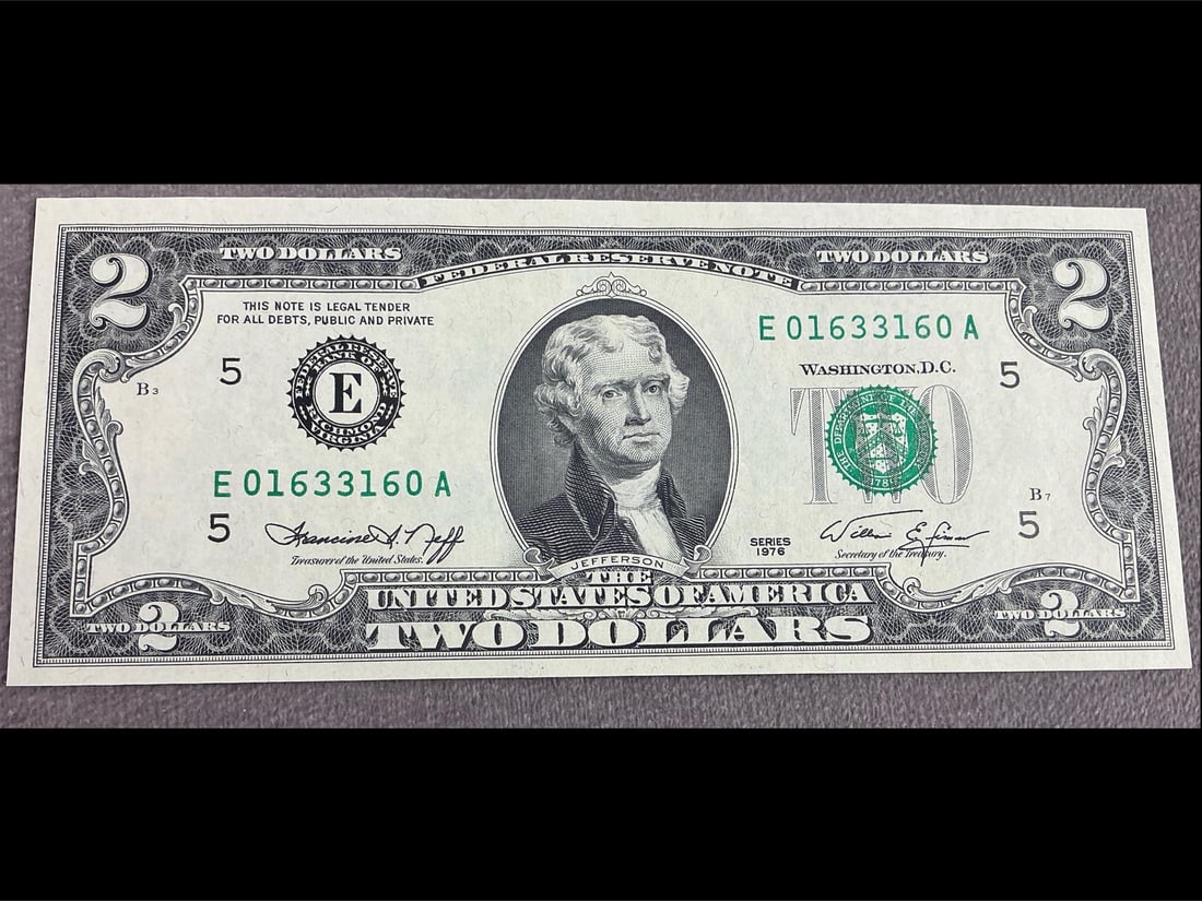 Jefferson Two Dollar Bills - 6