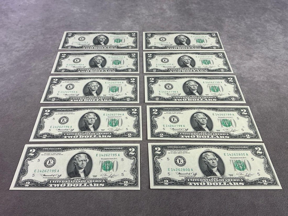 Jefferson Two Dollar Bills (1 of 7)