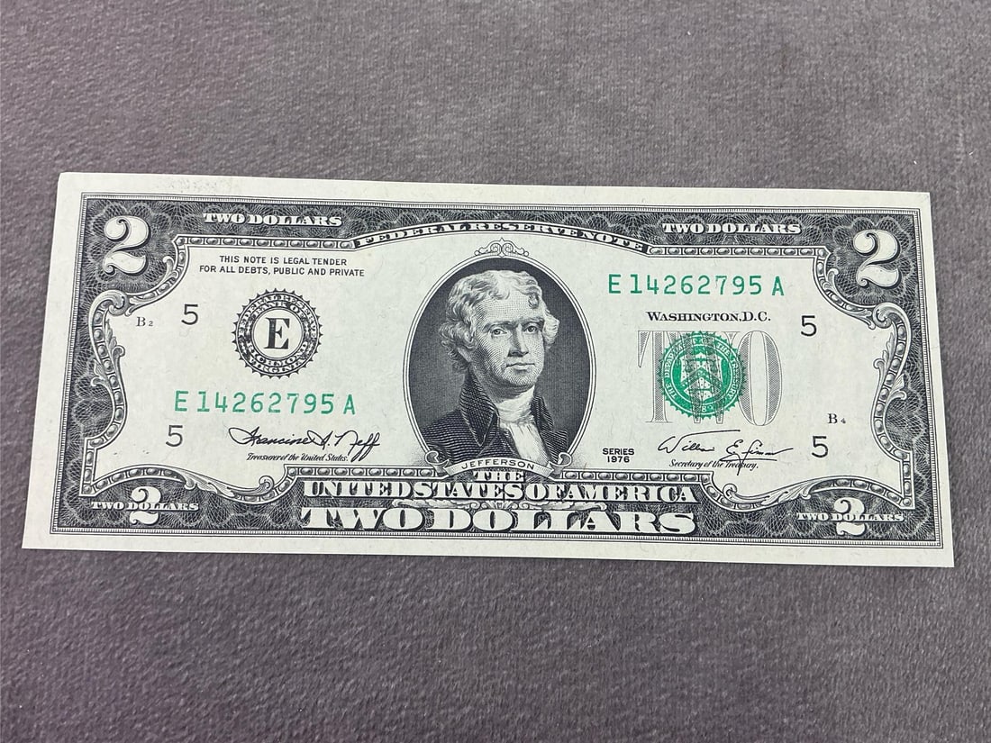 Jefferson Two Dollar Bills - 4