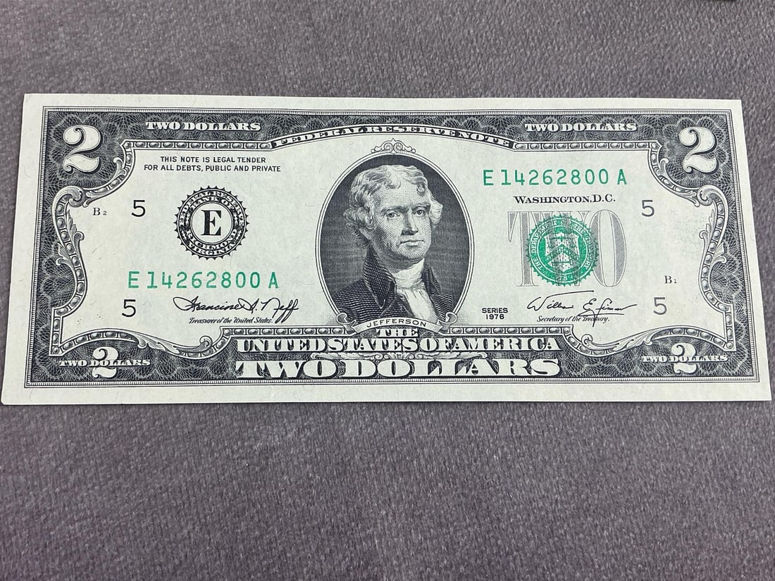 Jefferson Two Dollar Bills - 7