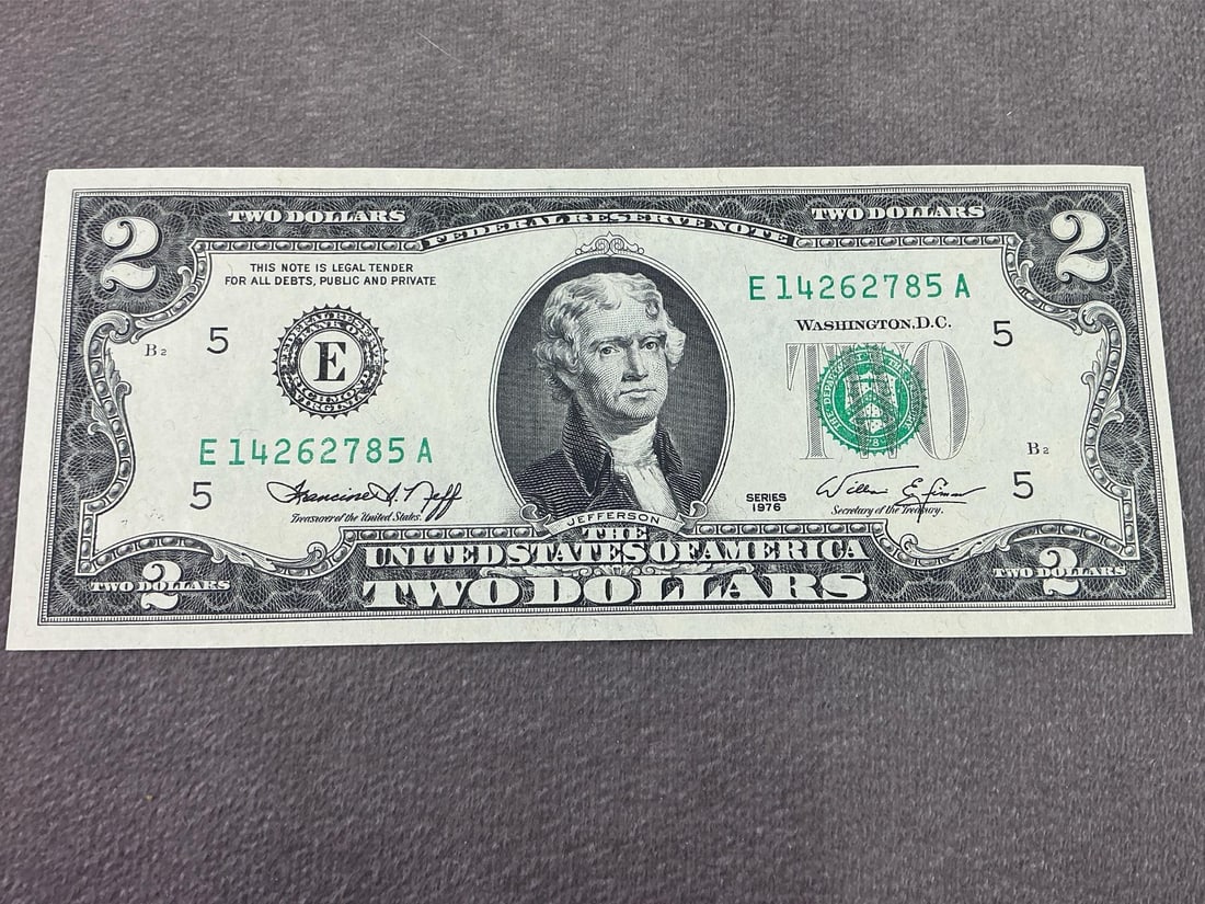 Jefferson Two Dollar Bills - 4