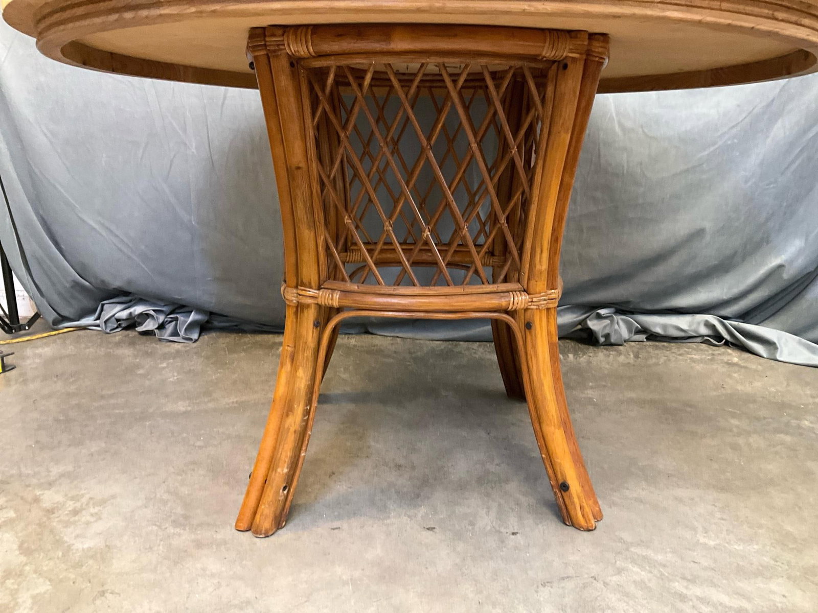 Tiled Wicker Table - 3