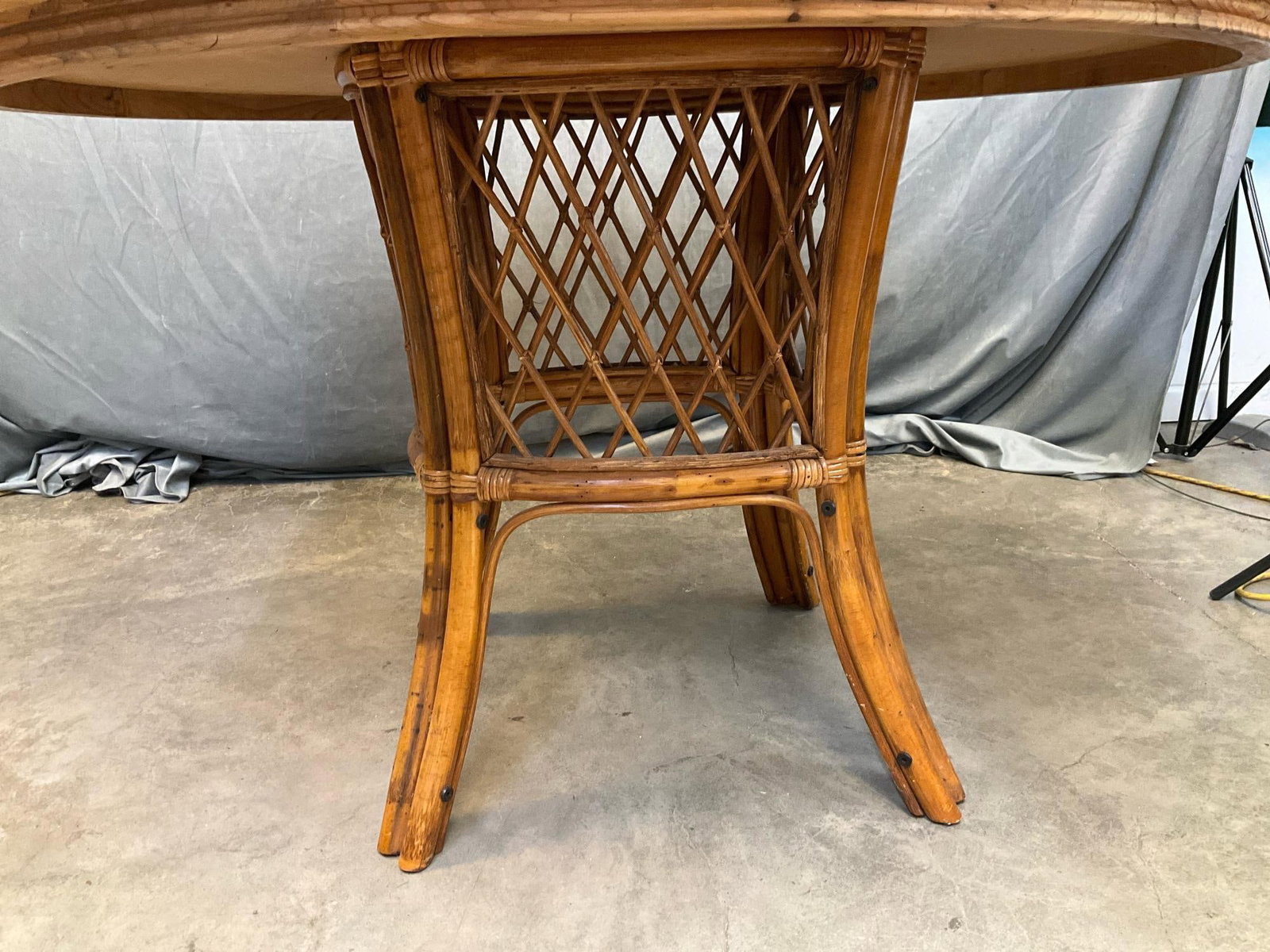 Tiled Wicker Table - 8