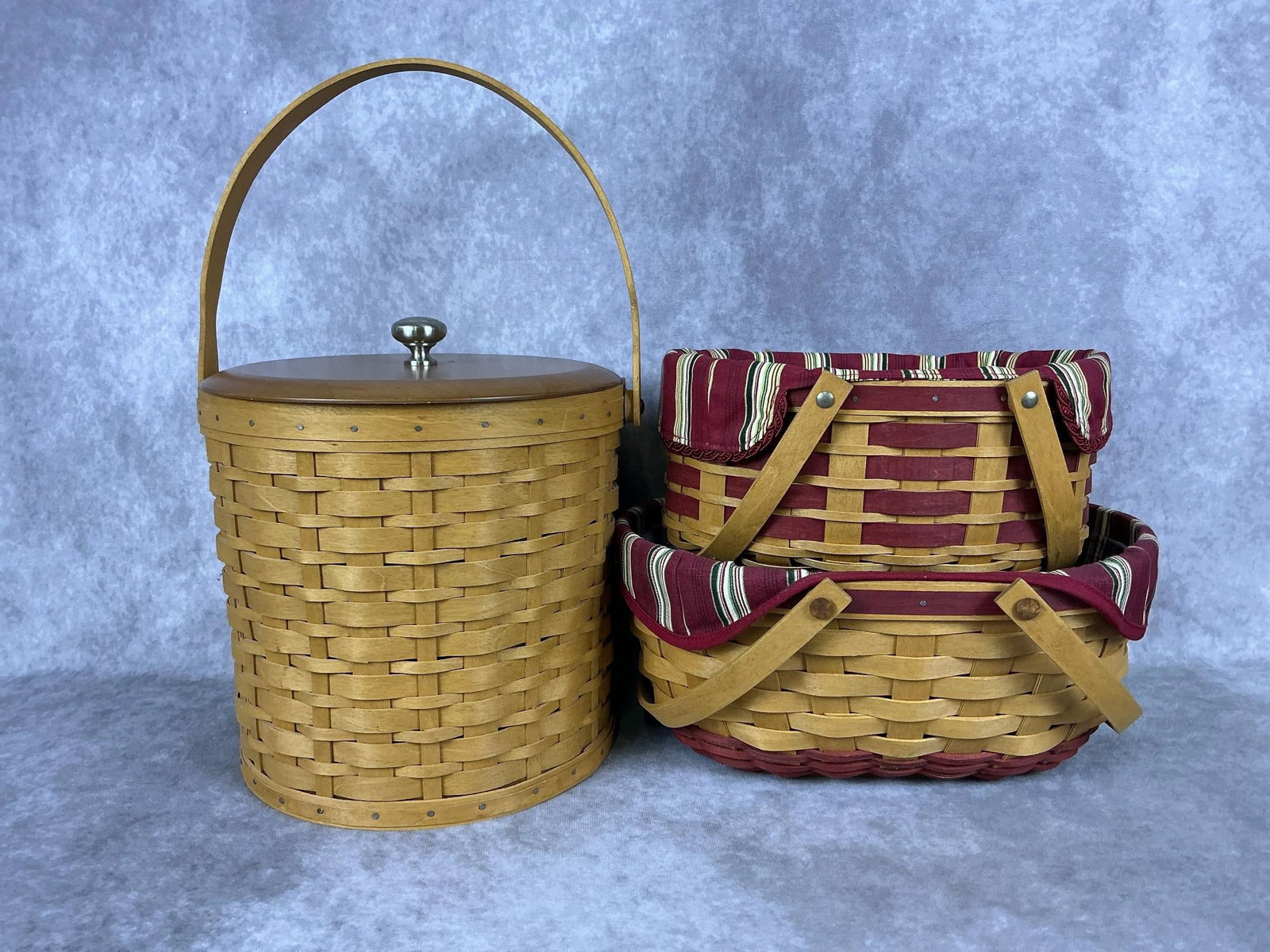 Longaberger Ice Bucket & Baskets (1 of 11)