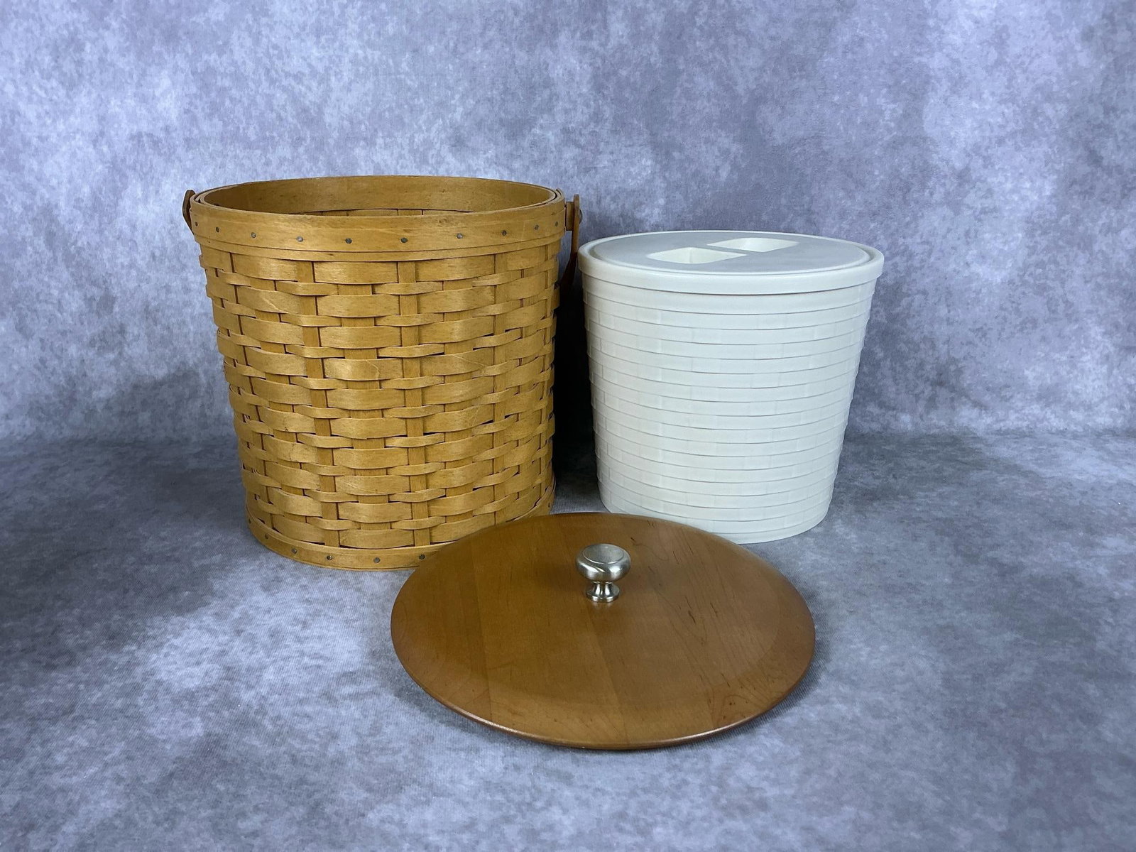 Longaberger Ice Bucket & Baskets - 4