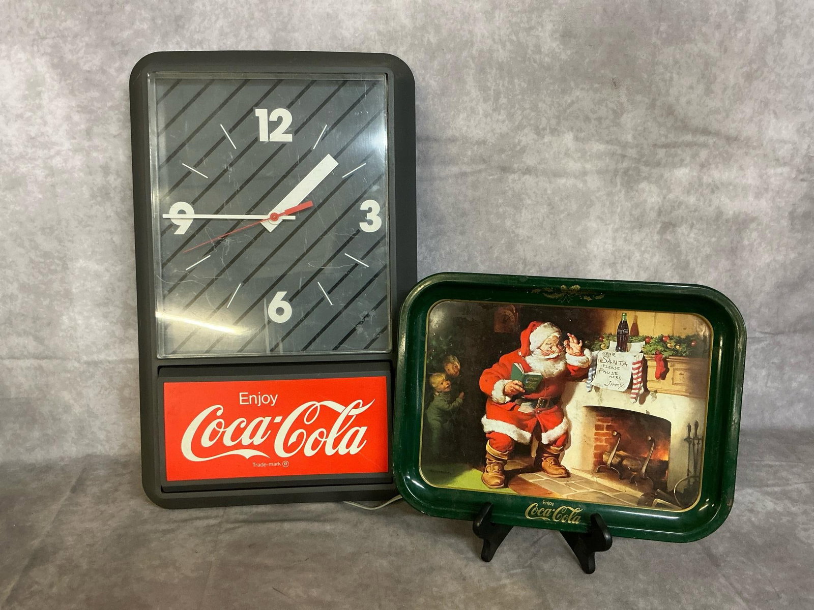 Coca-Cola Clock & Tray (1 of 6)