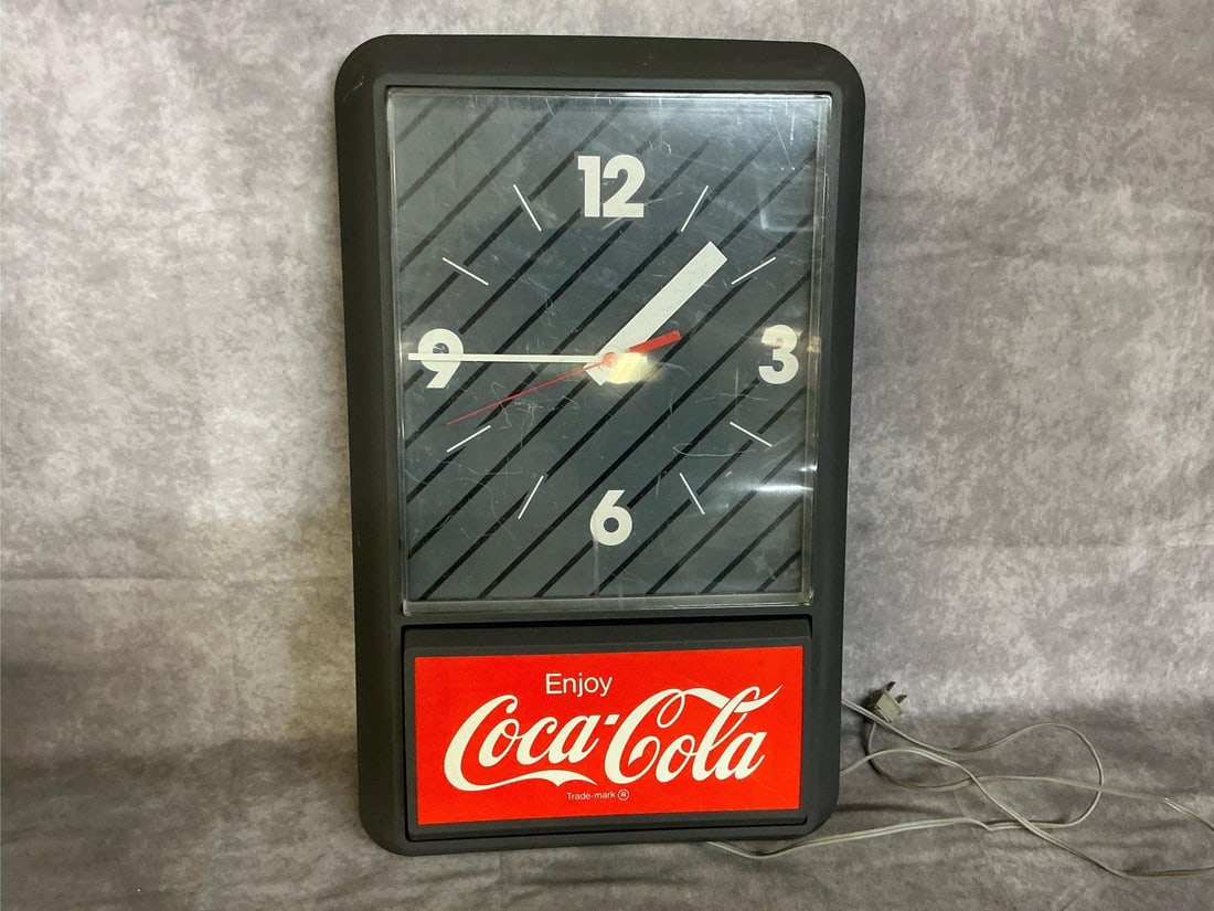 Coca-Cola Clock & Tray - 2