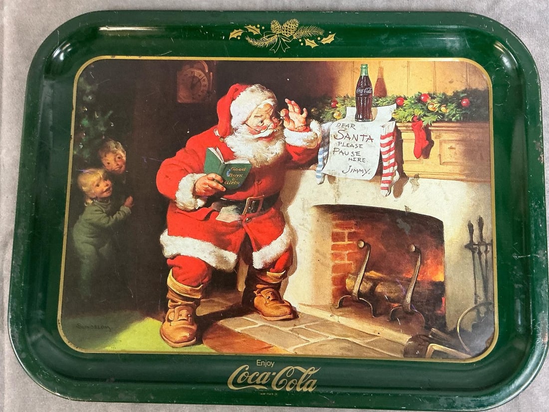 Coca-Cola Clock & Tray - 4