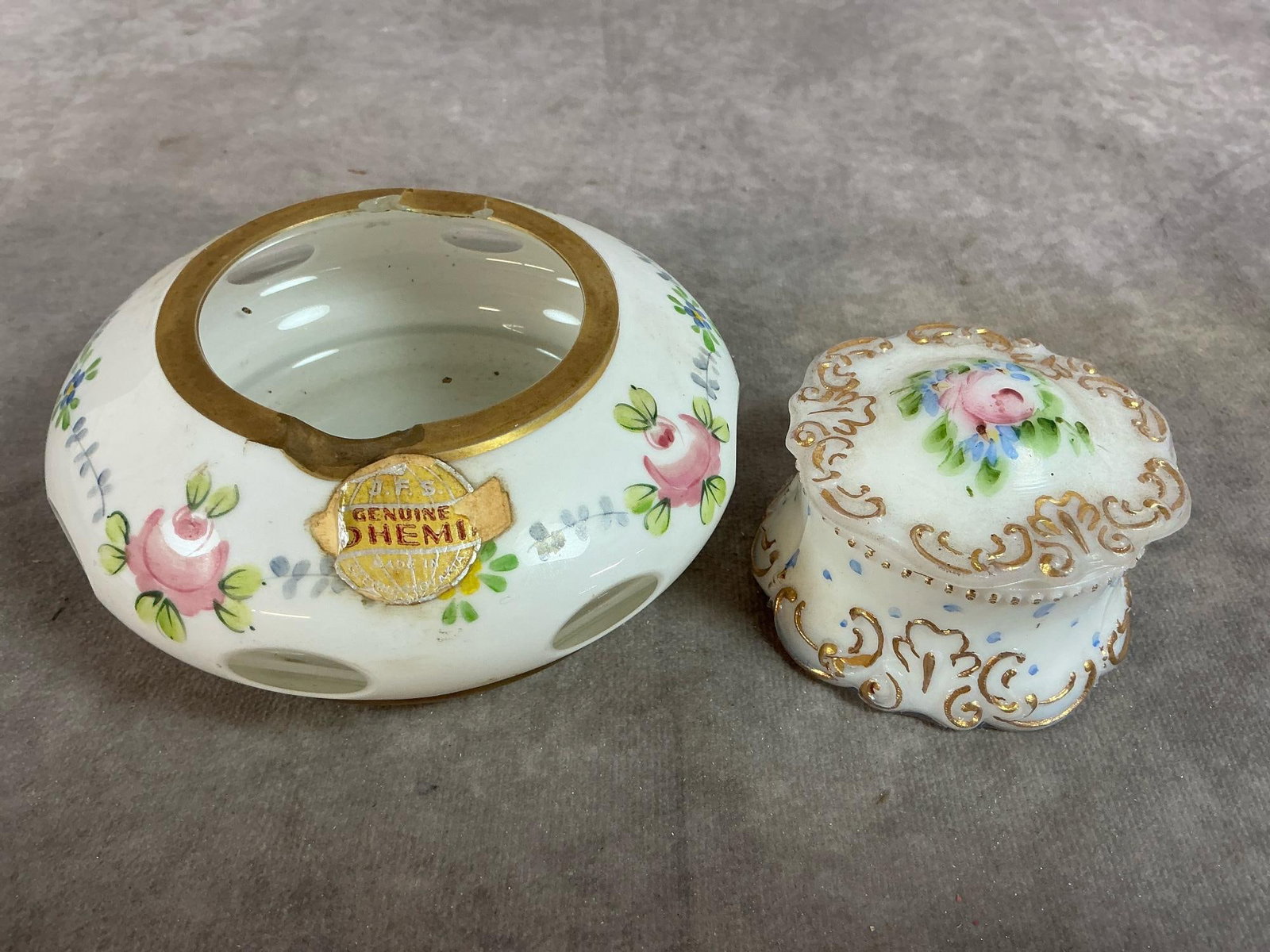 Vanity & Kitchen Painted Porcelain - 5