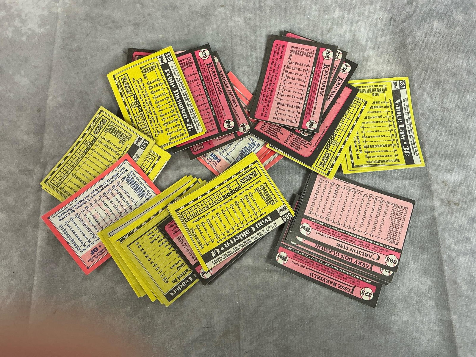 Error Baseball Cards - 5