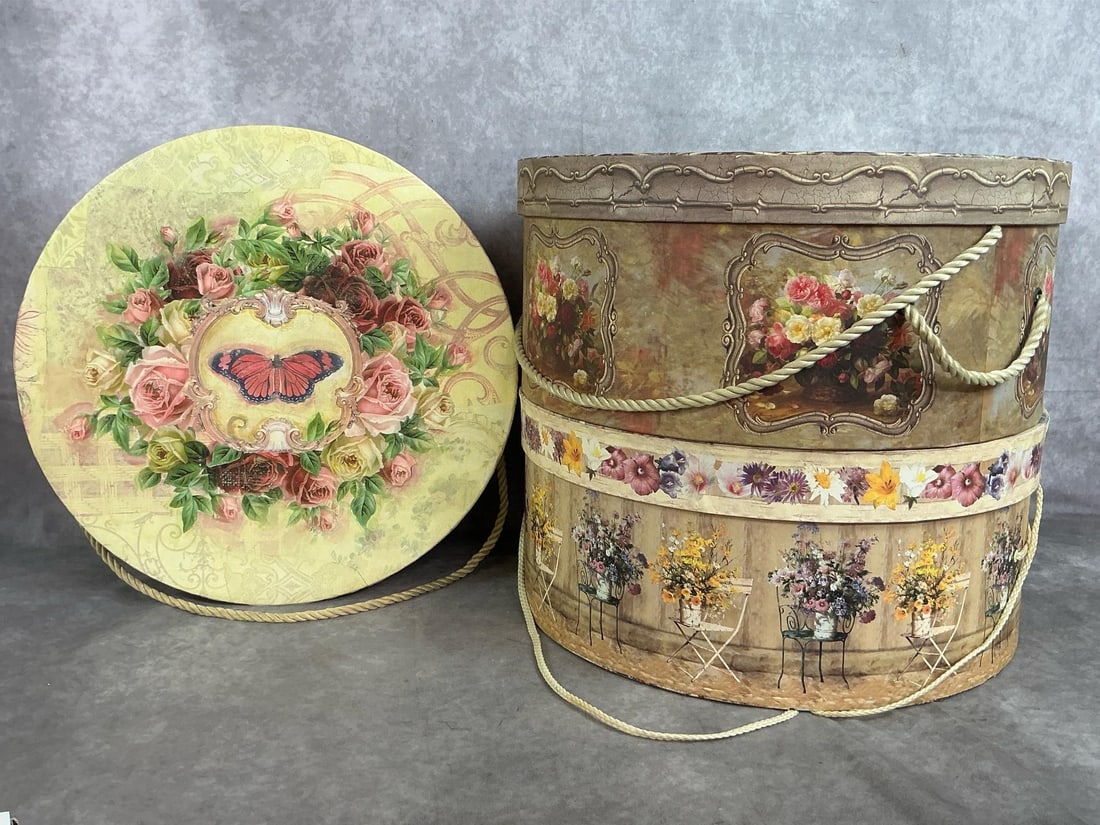Decorative Hat Boxes (1 of 4)