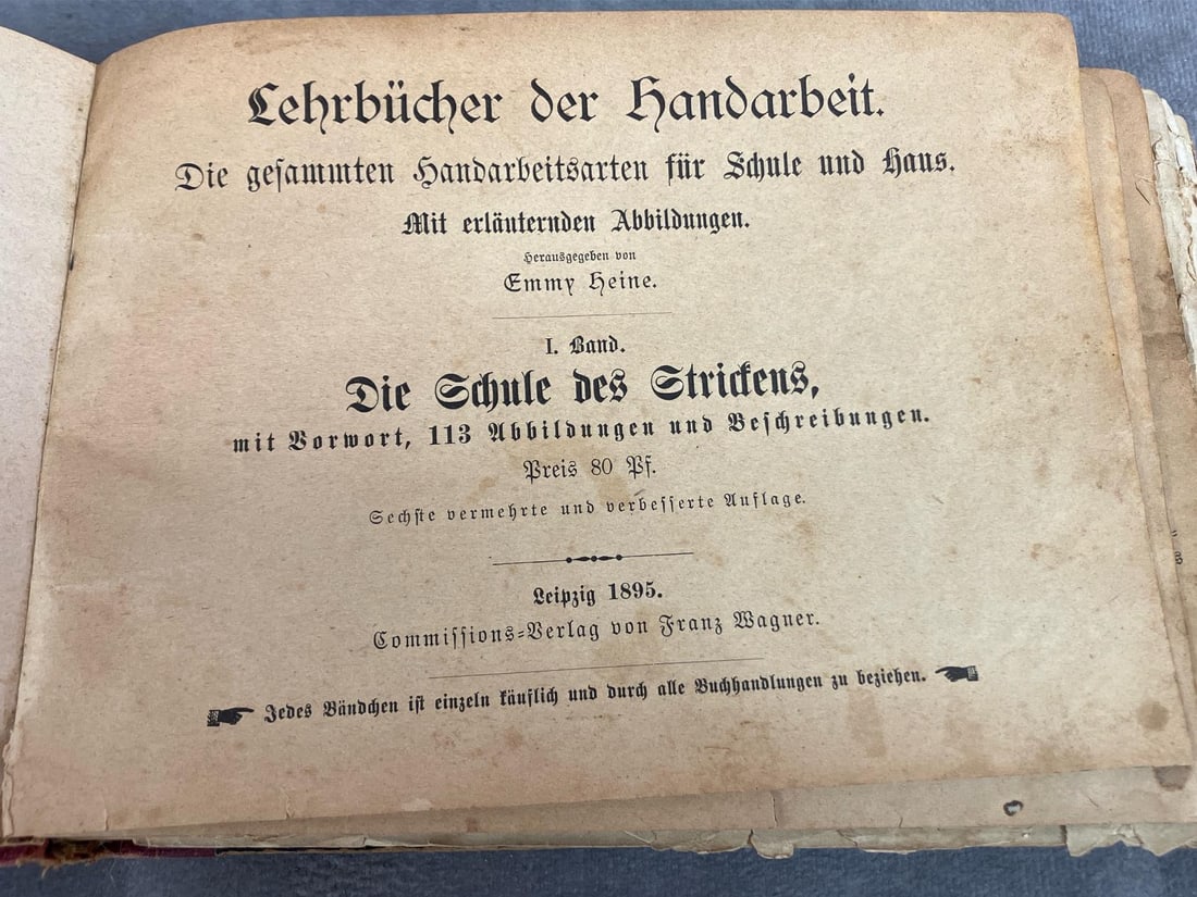 German Handicraft Textbooks & Mark Notes - 2