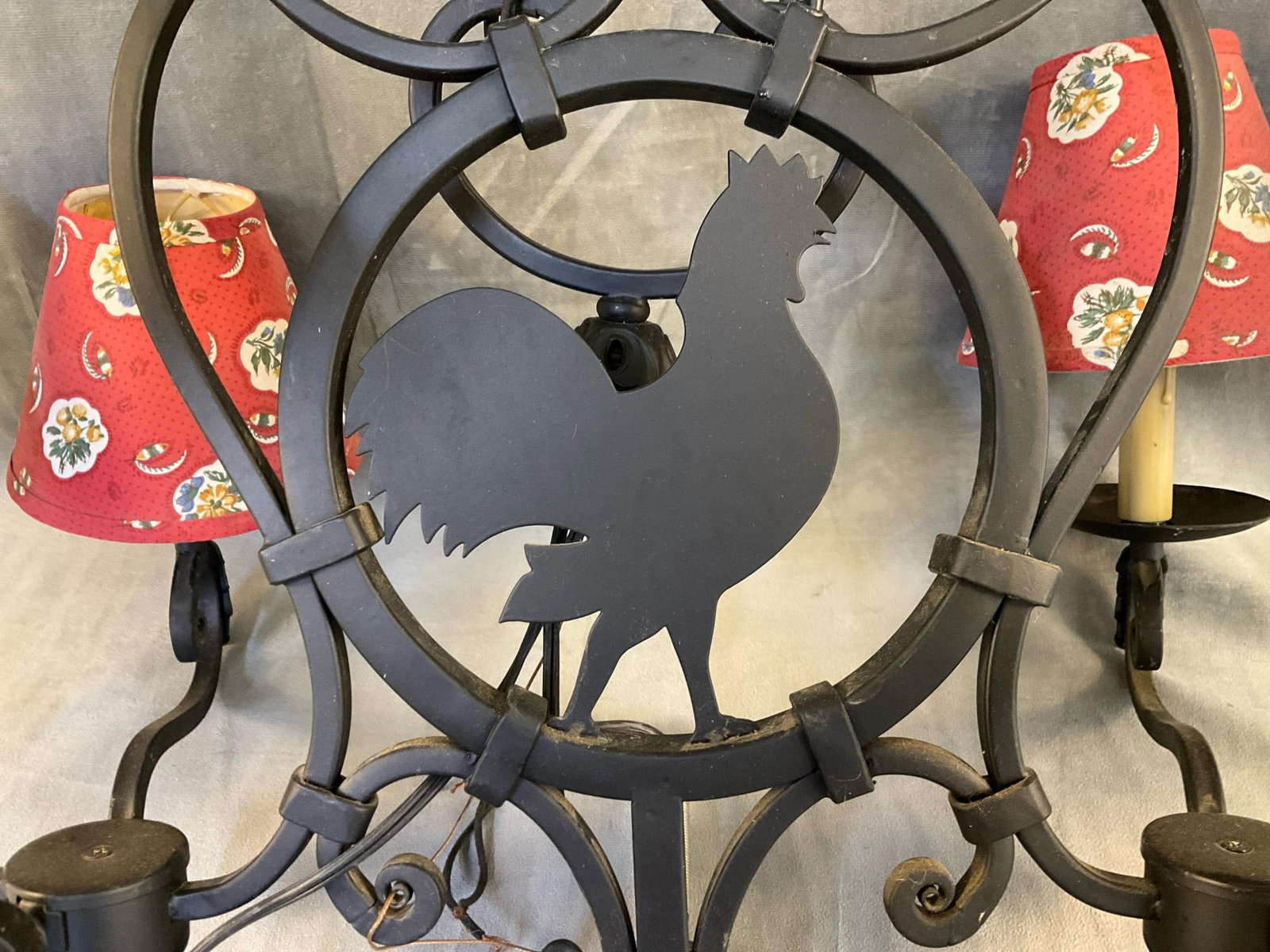 Rooster Chandelier - 4
