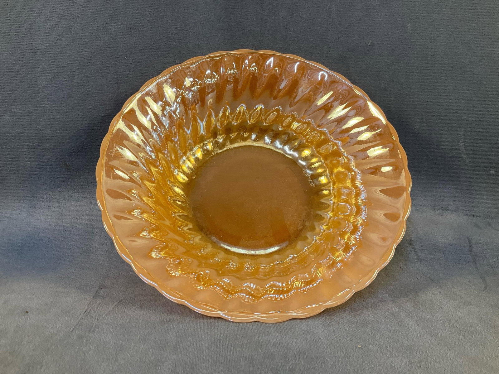 Fire King Orange Lustre - 2