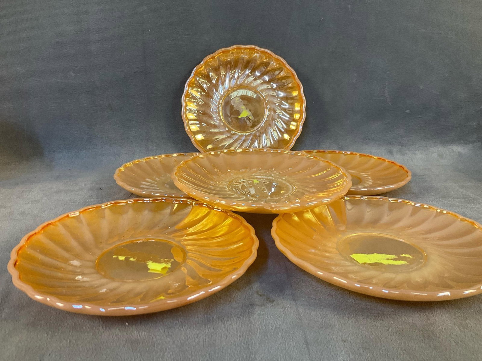 Fire King Orange Lustre - 4