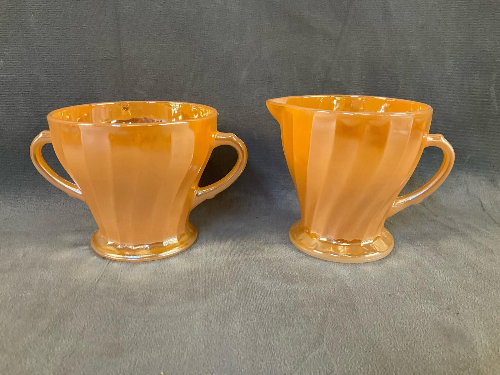 Fire King Orange Lustre - 7