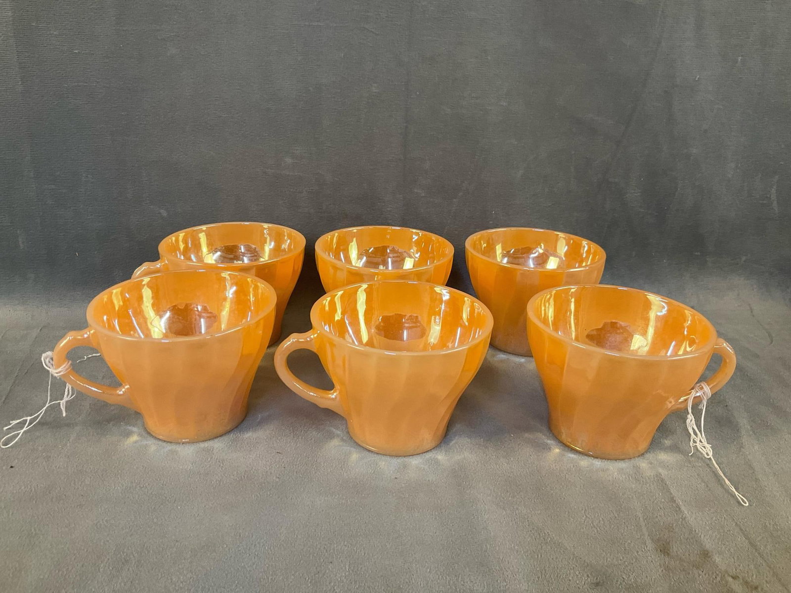 Fire King Orange Lustre - 9