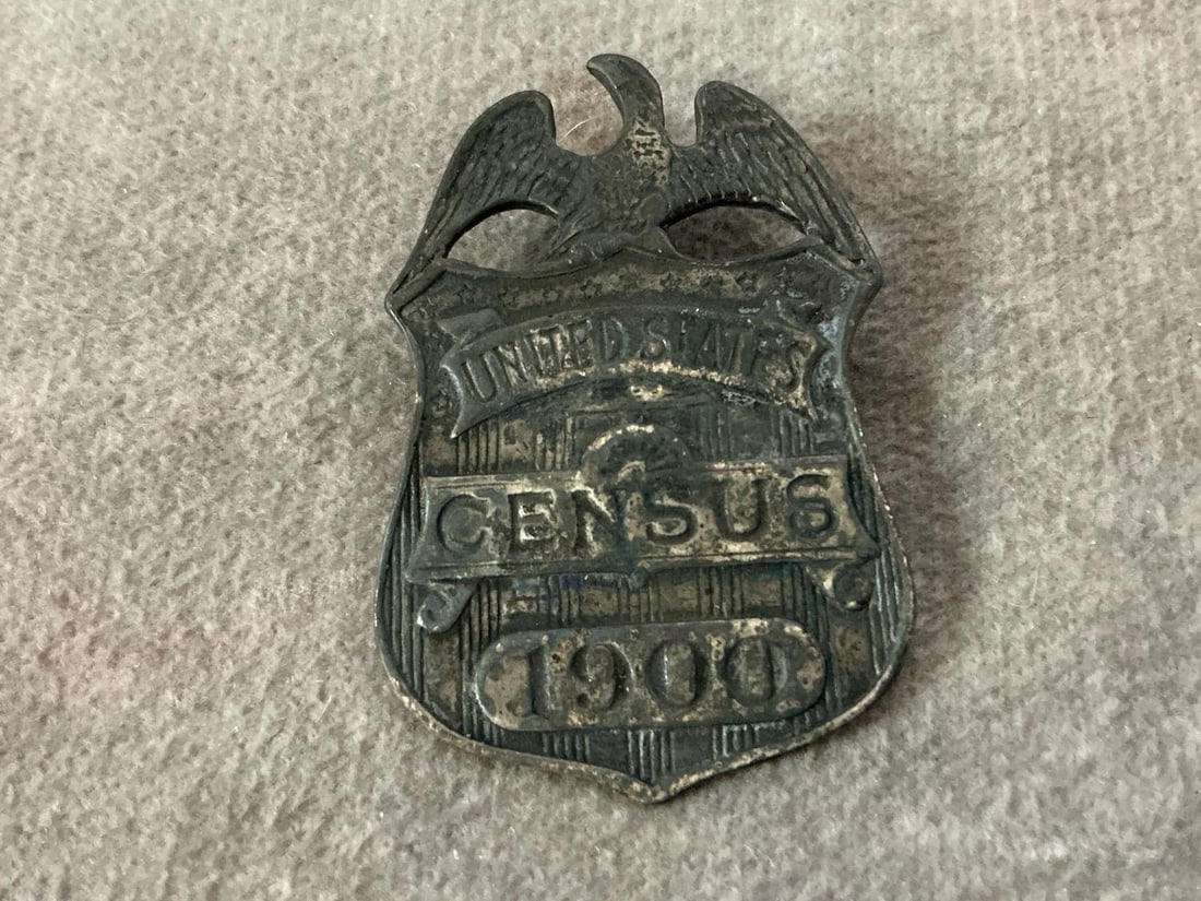 Antique Census Badges - 2
