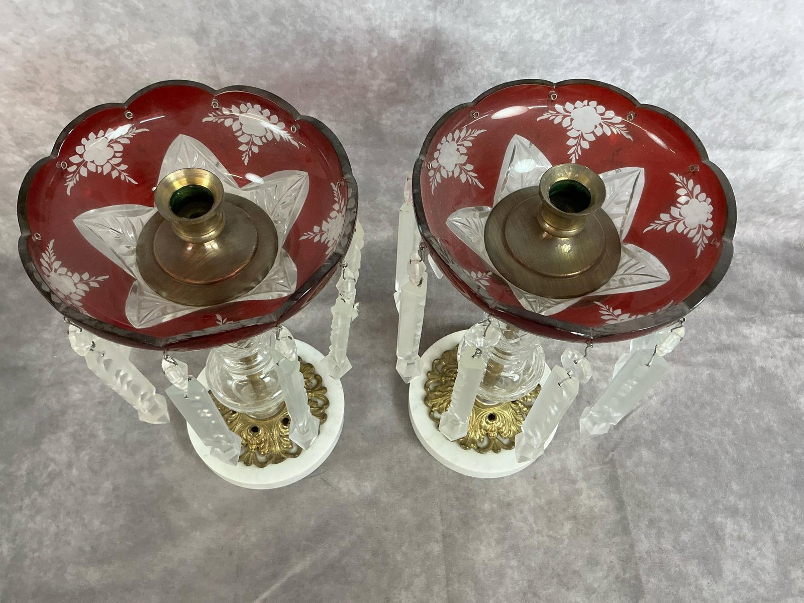 Crystal Candle Holders - 2
