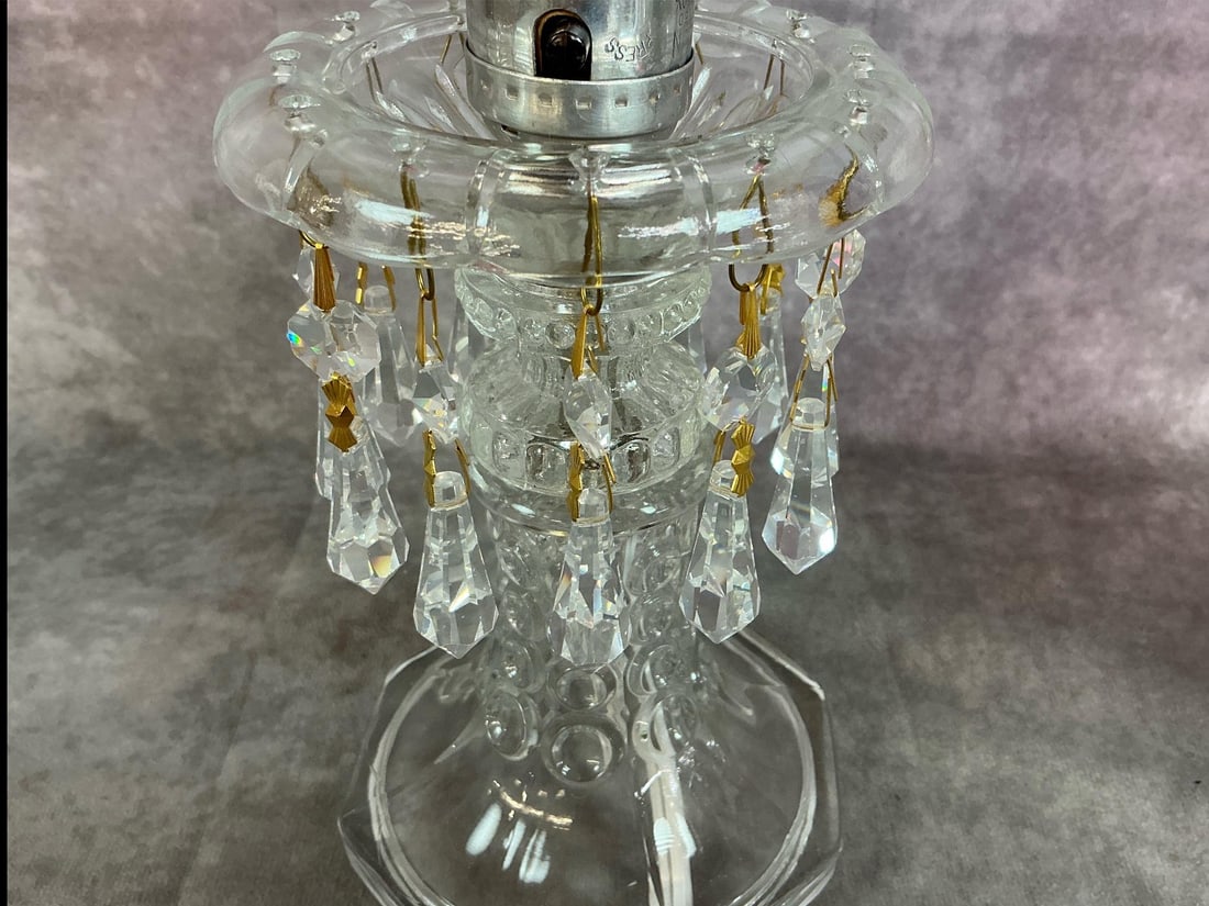 Cranberry Luster Lamps - 5