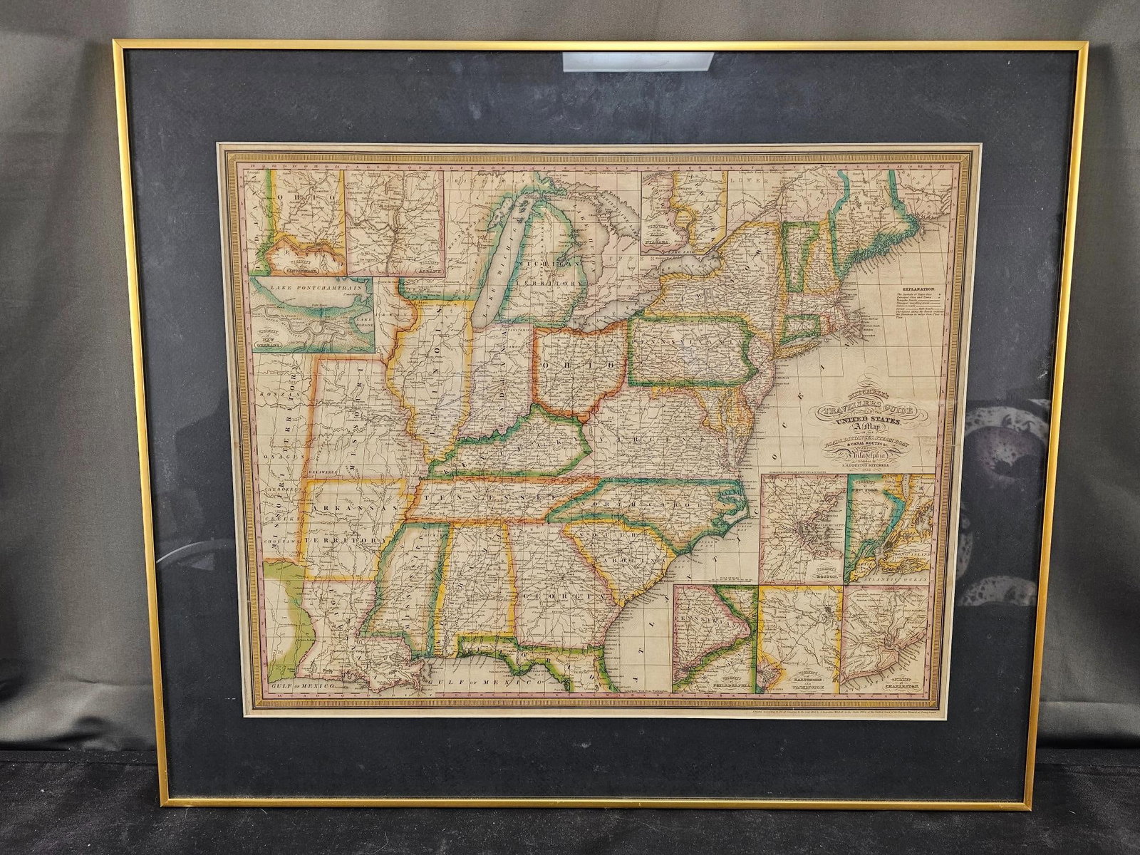 1832 Mitchell's United States Map (1 of 9)