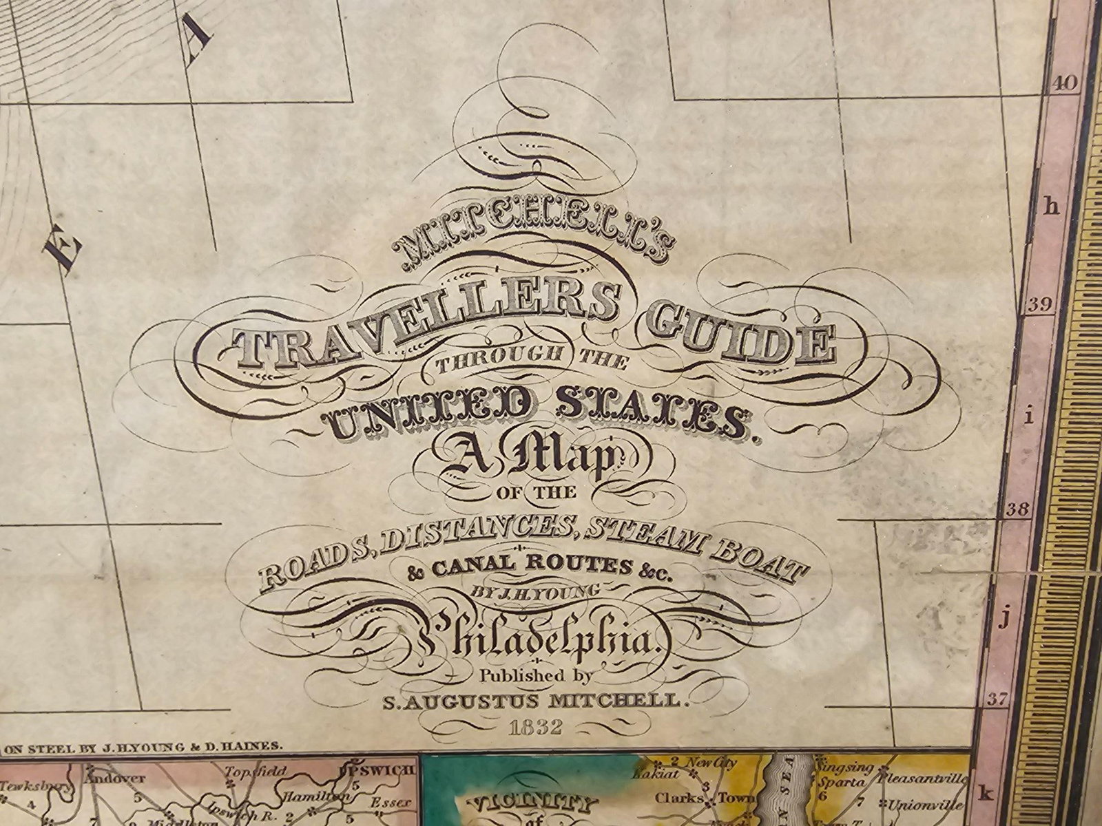 1832 Mitchell's United States Map - 2