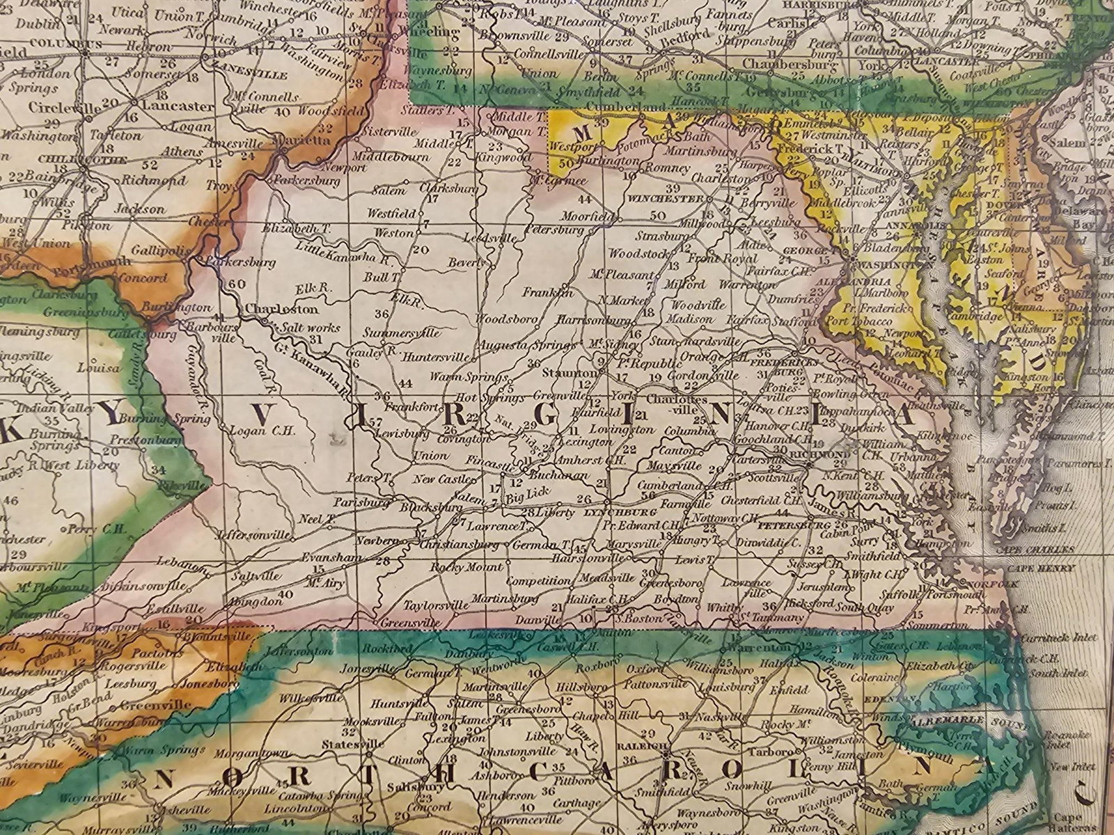 1832 Mitchell's United States Map - 3