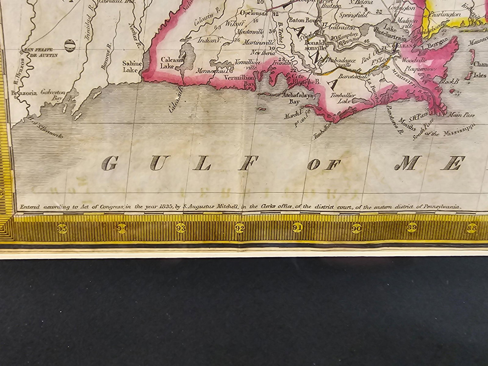 1835 Mitchell's United States Map - 7