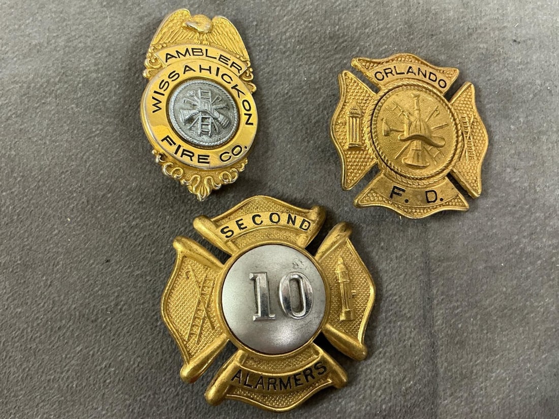 Gold Tone FD Badges (1 of 5)