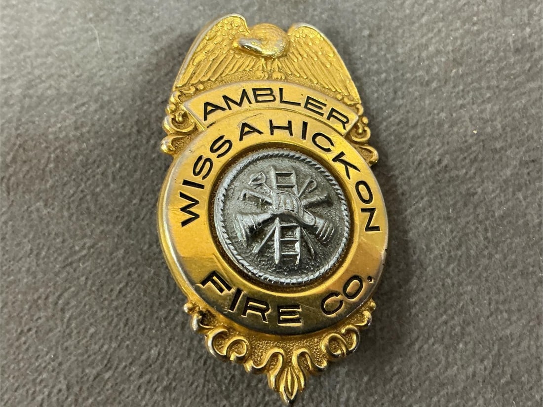 Gold Tone FD Badges - 2