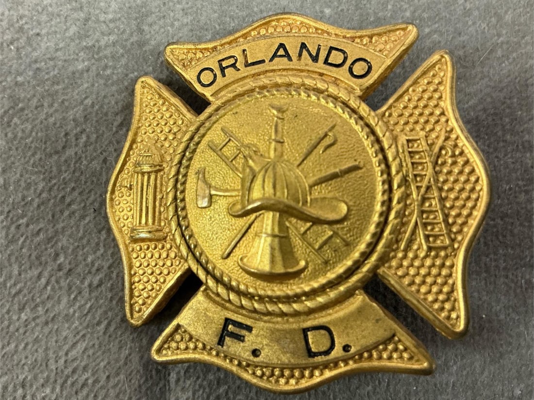 Gold Tone FD Badges - 4