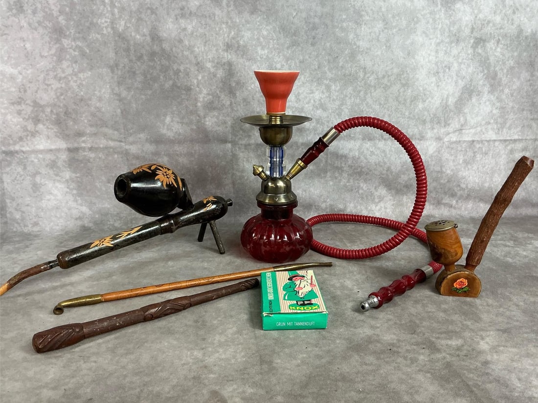 Hookah & Assortment of Pipes (1 of 8)