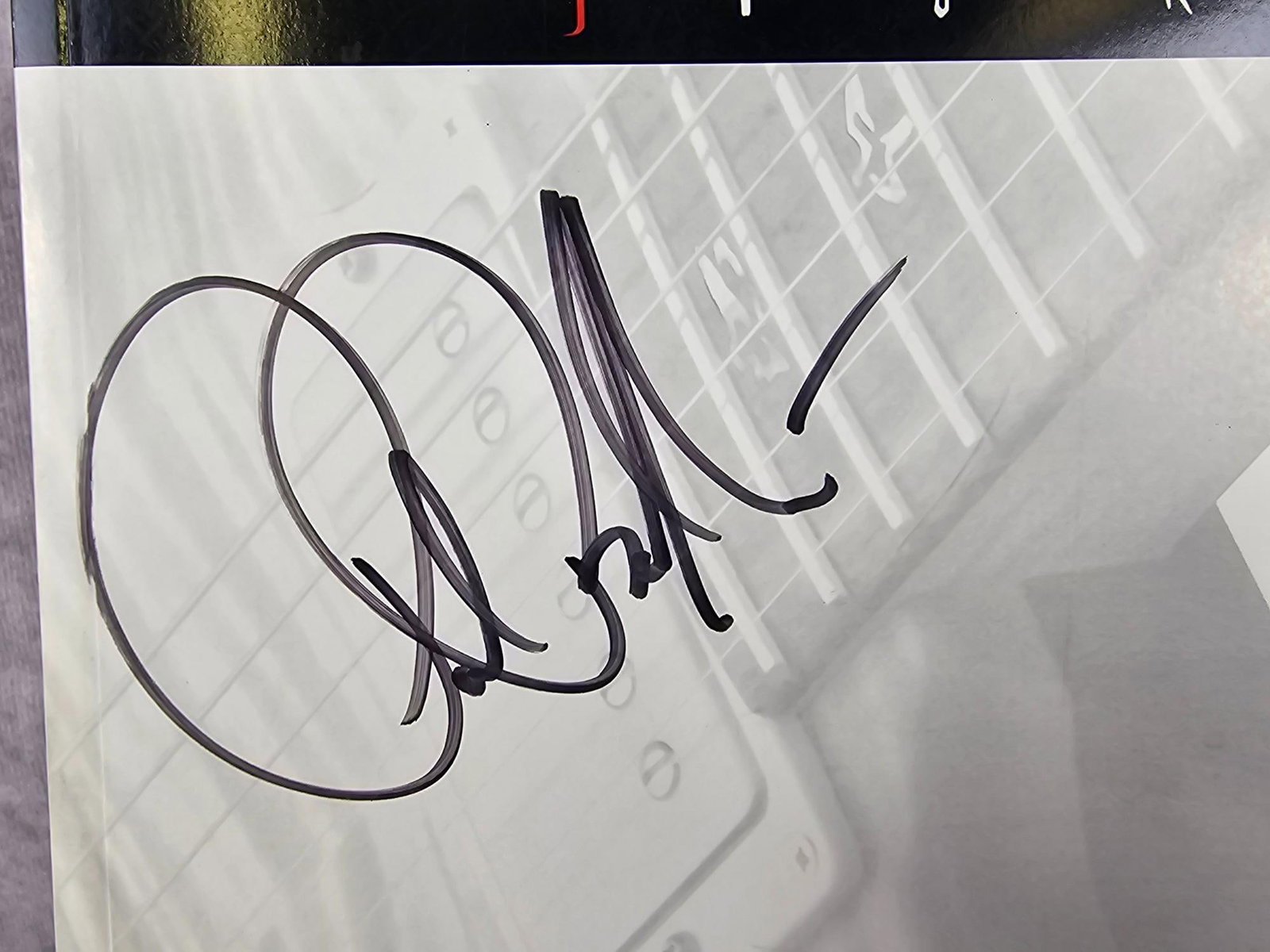 Paul Reed Smith Autograph: Rare autograph from Paul Reed Smith on one of his guitar catalogs. Minor wear to cover, no COA. Measures 9 inches wide x 12.5 inches tall.