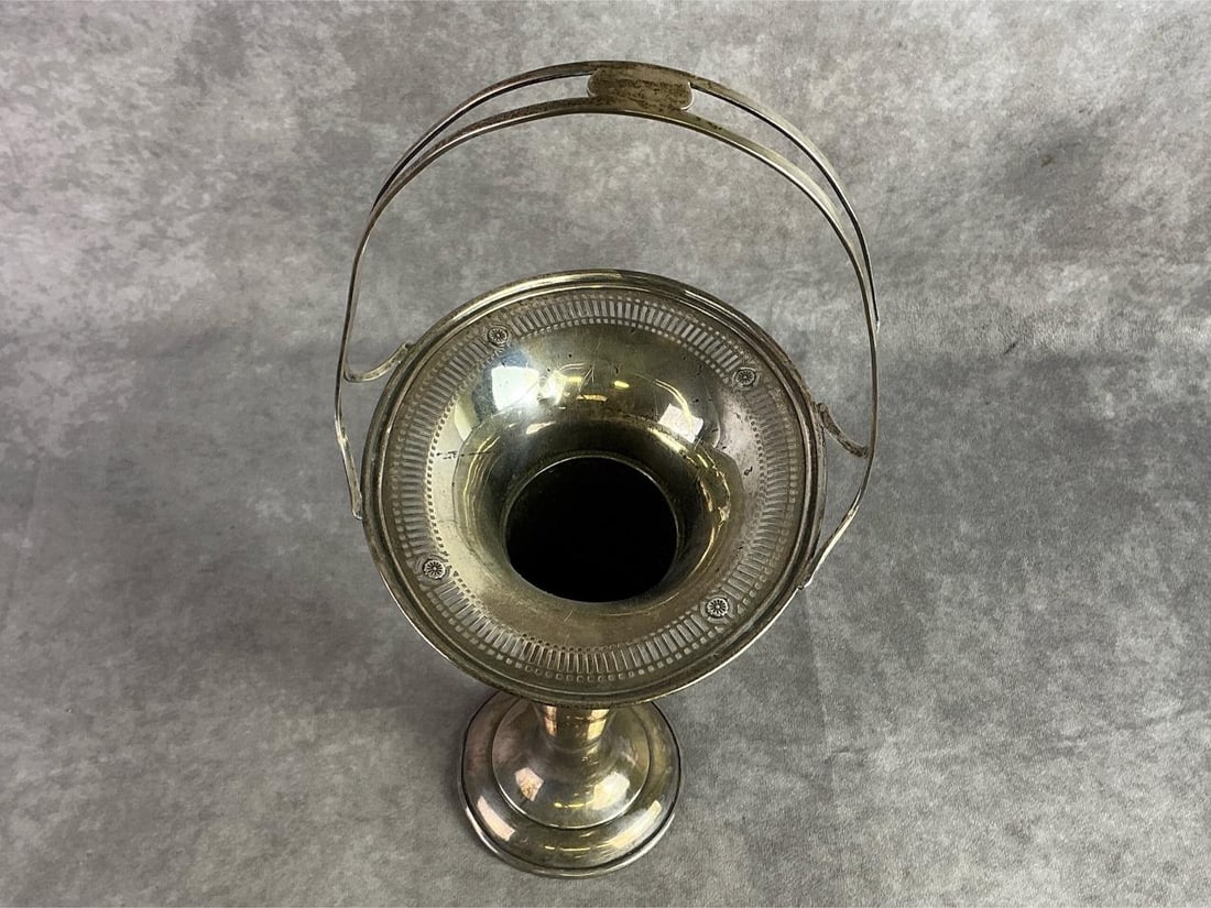 Sterling Silver Handled Basket - 3