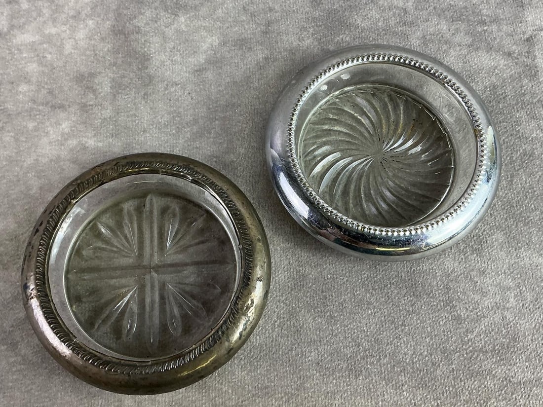 Sterling Trimmed Glassware - 10