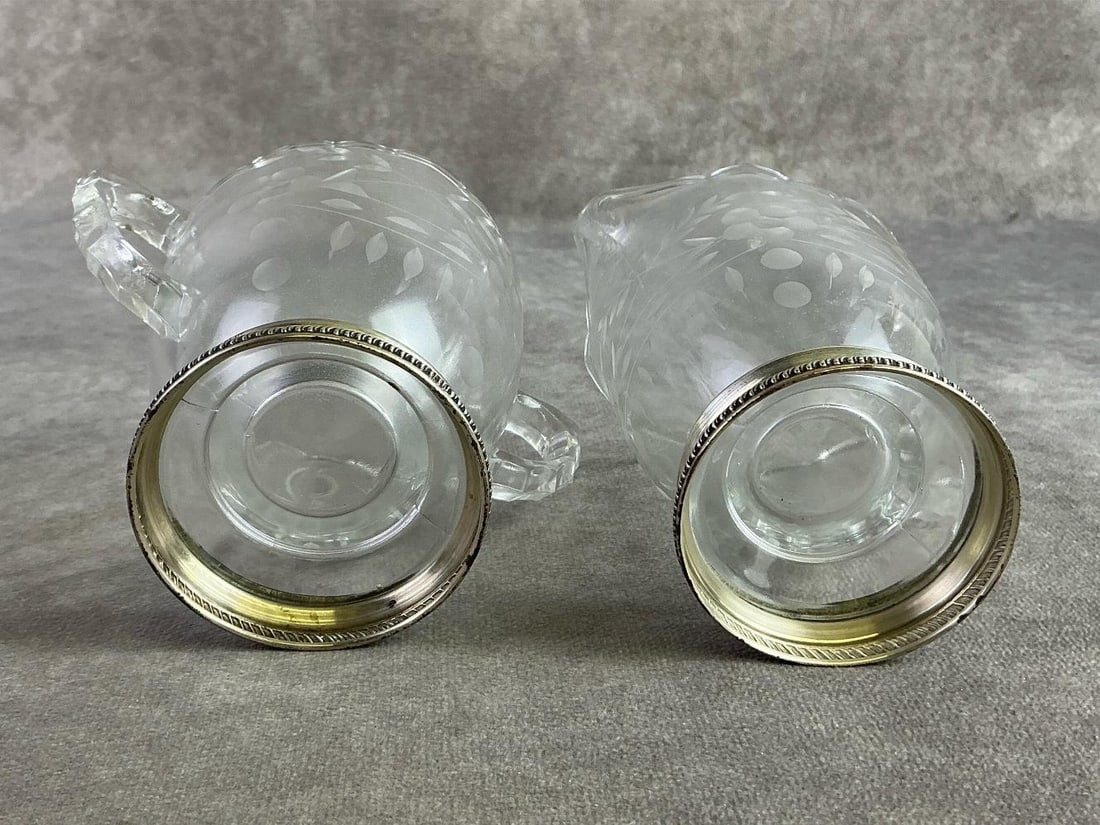 Sterling Trimmed Glassware - 4