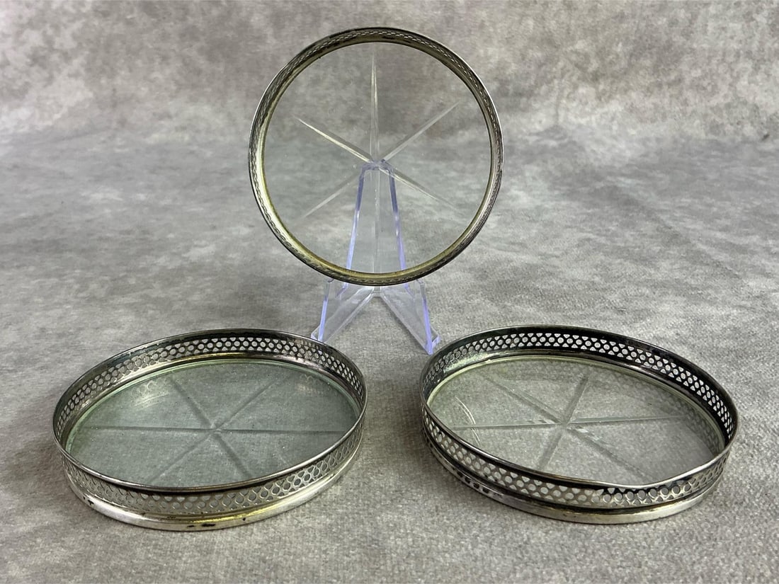 Sterling Trimmed Glassware - 6