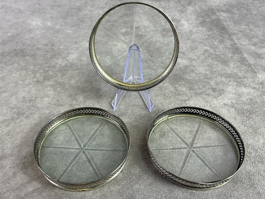 Sterling Trimmed Glassware - 7