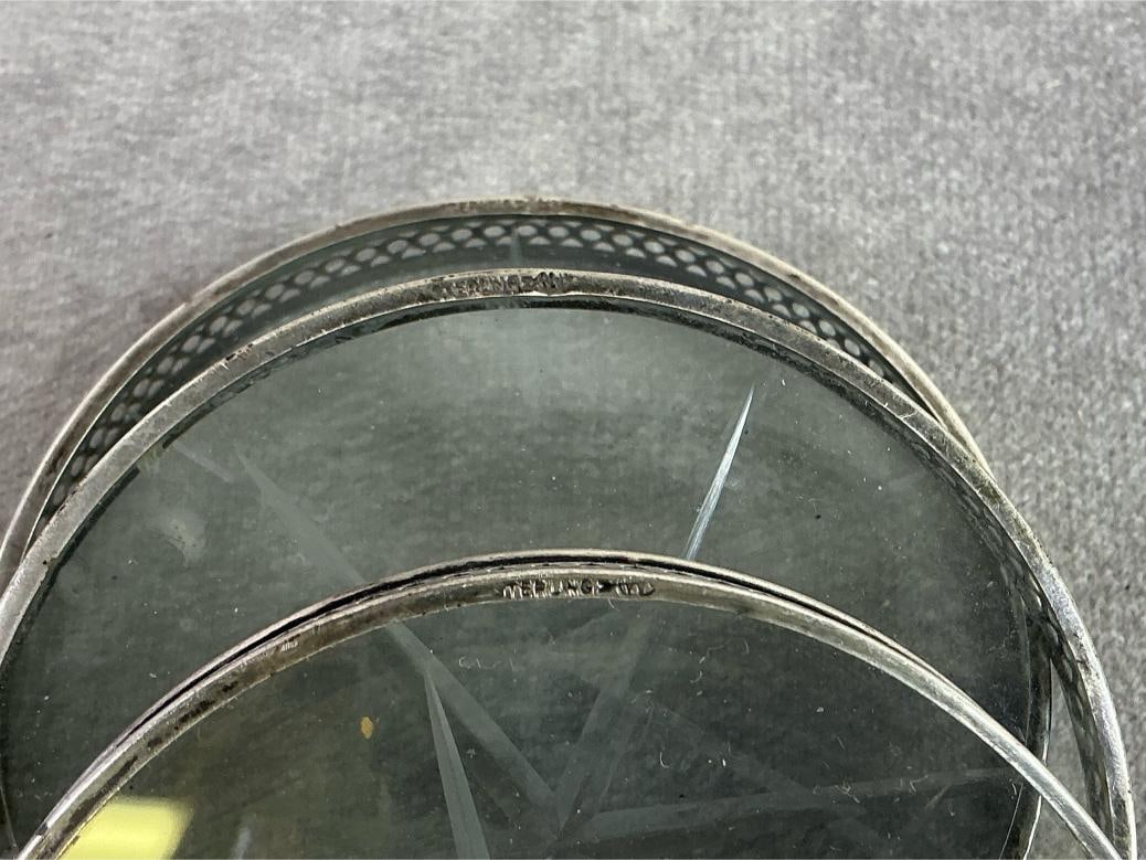 Sterling Trimmed Glassware - 8