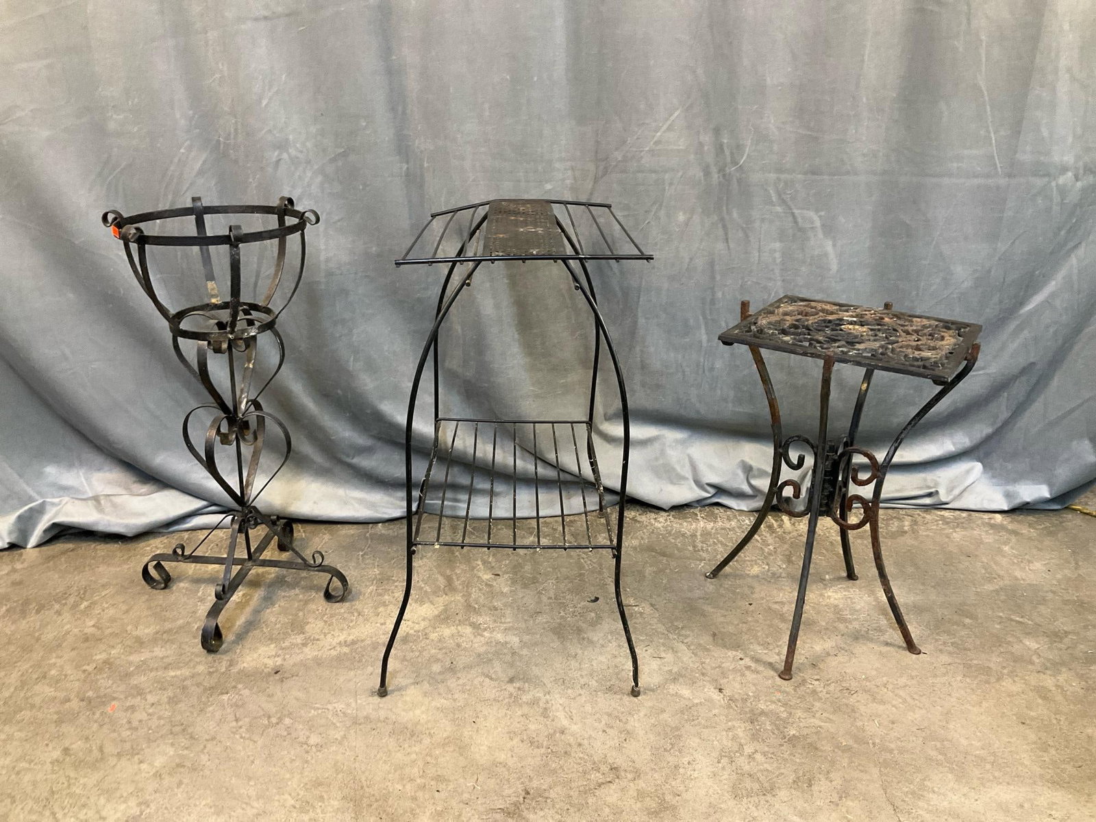 Iron Plant Stands - 3
