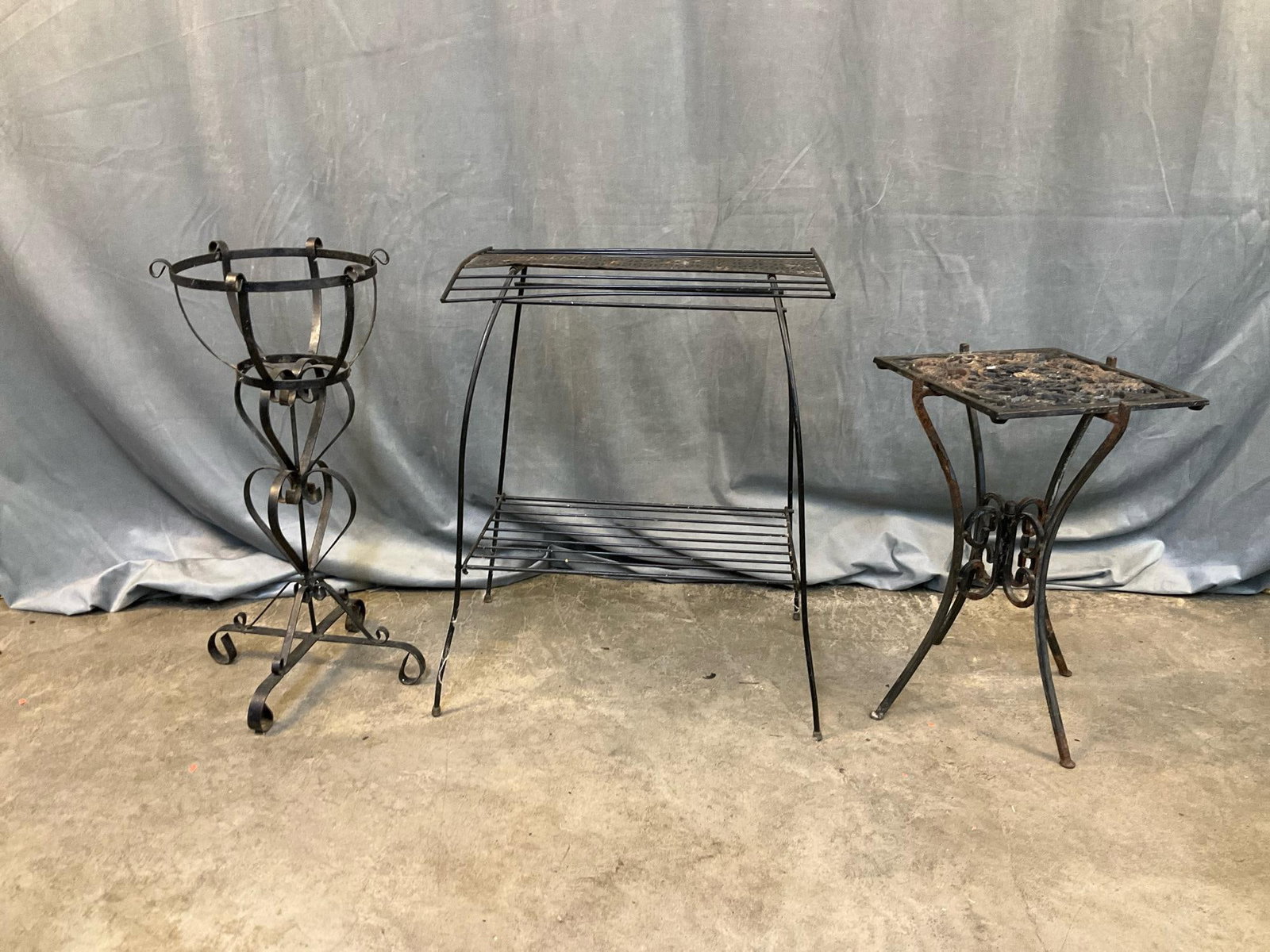 Iron Plant Stands - 4