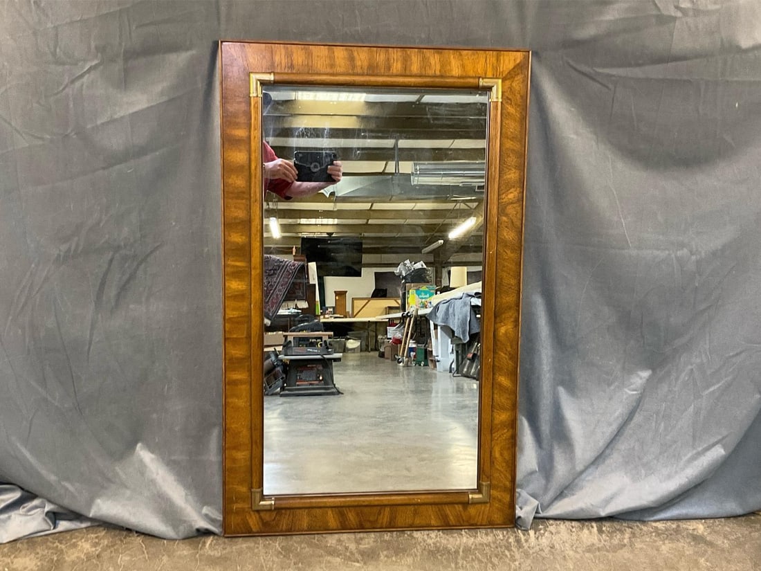 Mirror: 1960's-1970 ‘s Drexel Mirror. Good condition. Measures 28.75 inches wide x 1.75 x 46.75 inches tall.