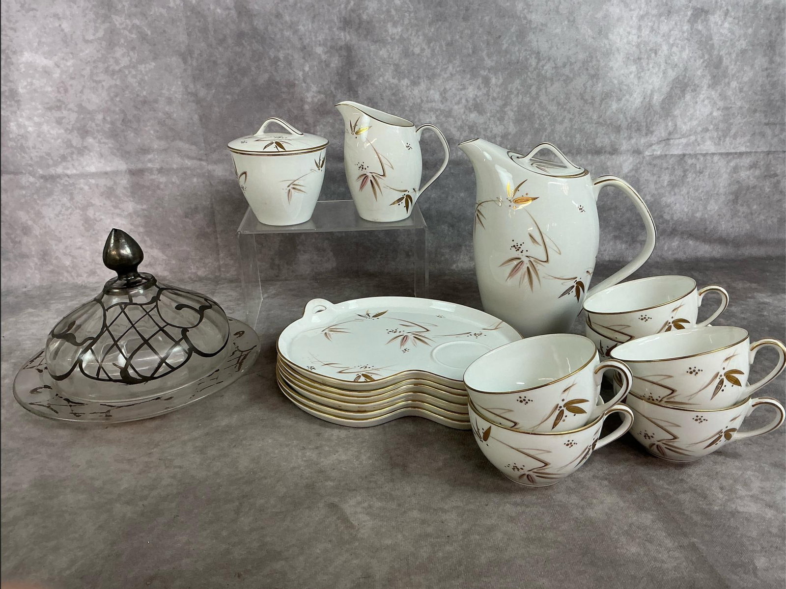 Noritake Tea & Snack Sets, and Butter Dish (1 of 6)