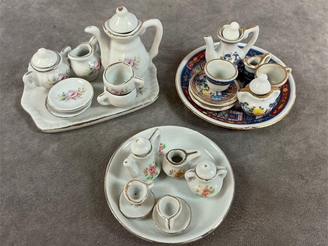 Miniature Tea Sets, Ashtrays, & More - 9