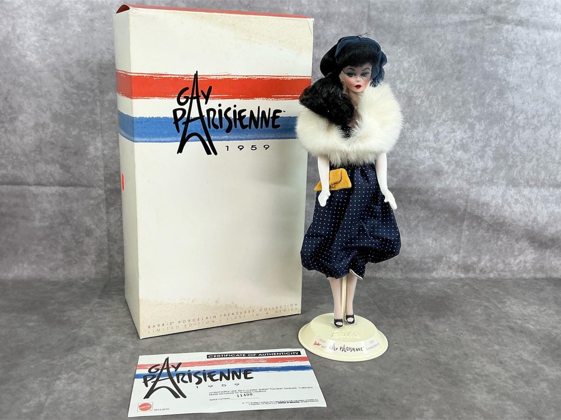 Porcelain Barbie "Gay Parisienne" Doll (1 of 5)