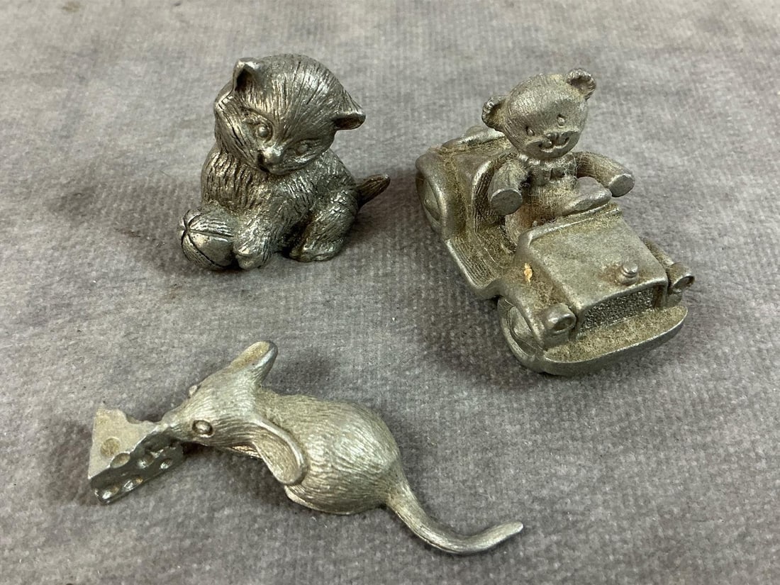 Miniature Pewter Animals - 5