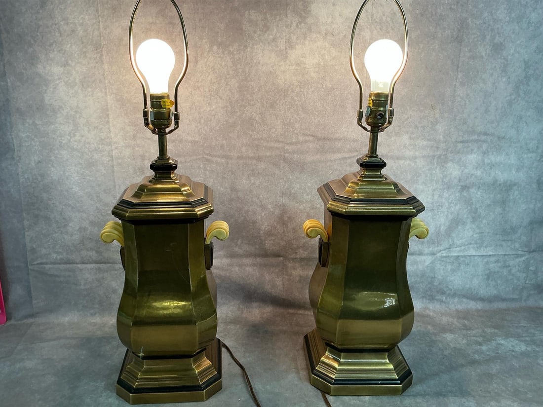 Gold & Back Table Lamps - 2